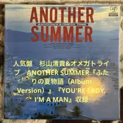杉山清貴&オメガトライブ／ANOTHER SUMMER／レコード／藤田浩一／美盤