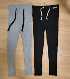 マタニティパンツ XL グレー ブラック 2枚セット