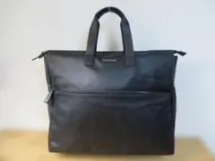 極美品】エルメネジルドゼニア A4 リュック PVCレザー 黒 バックパック