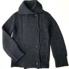 DENHAM デンハム コットンウールカウチンニット ネイビー XL - メルカリ