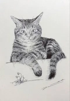 猫の絵　原画