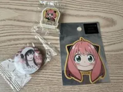 SPY×FAMILY アーニャ ステッカー くら寿司 消しゴム 缶バッジ