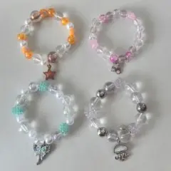 ハンドメイド　ビーズブレスレット