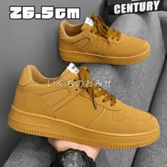 【新品未使用】26.5㎝　スニーカー シューズ カジュアル　キャメルブラウン