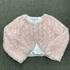 Catherine Cottage ピンクファーカーディガン 140㎝
