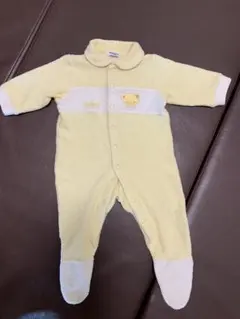 ファミリア　イエロー クマ　ロンパース 50センチ60センチ