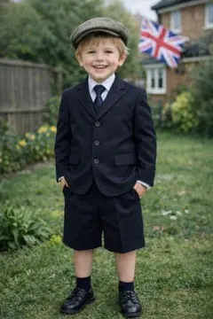 NEW ROYAL フォーマルスーツ 2点セット120サイズ　サスペンダー