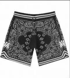 AMIRI ブラック Bandana B-Ball ショートパンツ　ハーフパンツのサムネイル