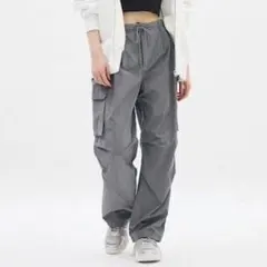 GU パラシュートカーゴパンツ　グレー　Sサイズ
