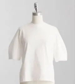 LOEFF ロエフ　クレセントスリーブTシャツ　ホワイトのサムネイル
