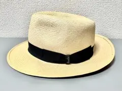 美品✨Borsalino ストローハット 】正規品、サイズ56 ユニセックス 