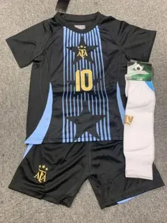 140cmアルゼンチン新モデル　メッシ 子供サッカーユニフォームソックス付き