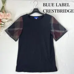 美品✨ ブルーレーベルクレストブリッジ　ハイゲージシルケットスムース　チュニック