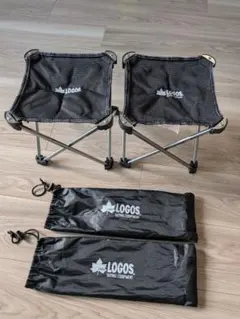 LOGOS アウトドアチェア 2脚セット 収納袋付