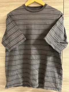 Steven Alan Tシャツ ダークグレー ボーダーのサムネイル