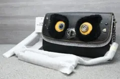 未使用 コーチ F22768 フクロウ チェーン ショルダー クラッチ バッグ