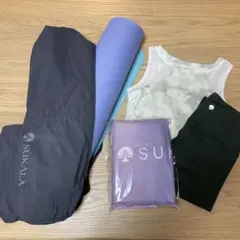LAVA SUKALA ホットヨガ一式セット　マット　ヨギラグ　ウェア上下　S