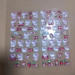 ハローキティ キャラクターシールセット　サンリオ　うるちゅる　ドロップ　3D