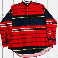 ロ*ン様 USA製 90s NAUTICA ボタンダウンシャツ ビッグサイズ ヴ