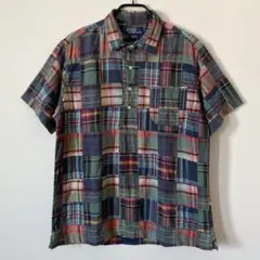 90's Polo by Ralph Lauren パッチワーク 半袖 シャツ