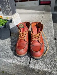 レッドウイング 875 半円犬タグ 7.5E 箱付き ビブラムソール 90s レッドウイング 875 半円犬タグ 7.5E 箱付き ビブラムソール 90s