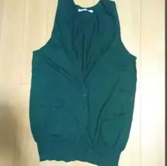 エヘカソポehka sopo by sm2薄手ニットベスト カーキ