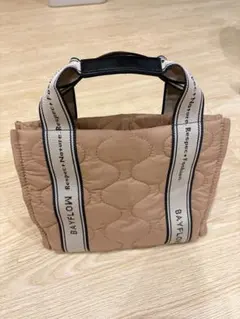 BAYFLOWベイフロー キルトバック ショルダー ハンドバック ベージュ