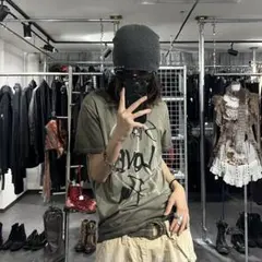 Semantic Design vネック グランジ ムラ加工デザイン 英文字 - メルカリ