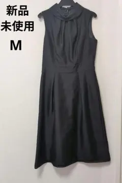 新品　ノースリーブ パーティードレス　M 黒色　フォーマルワンピース