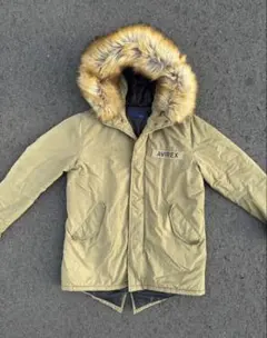 怒*り様 AVIREX カーキ モッズコート　ミリタリージャケット S