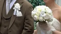 ブーケ　ブートニア　2点セット　ラウンドブーケ 結婚式　ウエディング　ブライダル