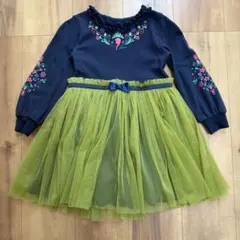 アナ雪　FROZEN コットン　ワンピース 110