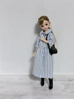22センチドール服 シャツワンピース ショルダーバック - メルカリ