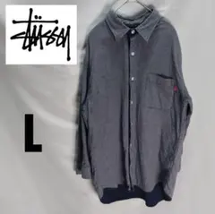 ぴ*あ様 い*♪様 Stussy チェック柄シャツ Lサイズ