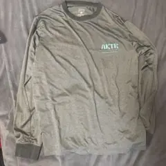 【Lサイズ】AKTR ロングスリーブTシャツ グレー　値下げ交渉可のサムネイル
