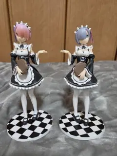Re:ゼロから始める異世界生活 フィギュア ラム レム 2体セット (外箱無し)