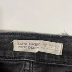 ZARA BASIC Z1975 DENIM スキニーデニム ブラックのサムネイル