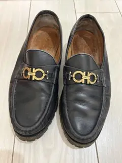 フェラガモ　ガンチーニ　金具　メンズ　ローファー