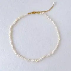 ネックレス 淡水 バロック パール 天然 真珠 チョーカー 新品 人気 上品