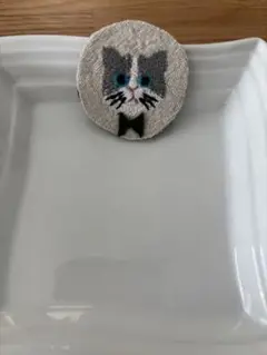 ネコちゃん　ハンドメイドブローチ！