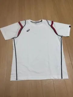 ASICS ホワイト ショートスリーブ Tシャツ
