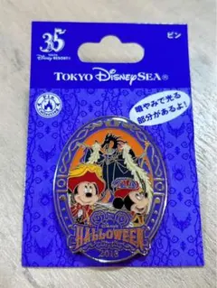 東京ディズニーリゾート　ミッキー　ミニー　ハロウィン　ピンバッジ　35周年