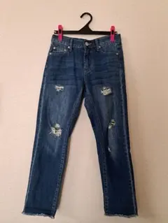 INGNI ダメージ加工デニムパンツ