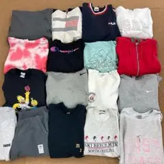 SC4 アメリカ古着長袖類スウェットパーカーパンツ等17着セットまとめ売り