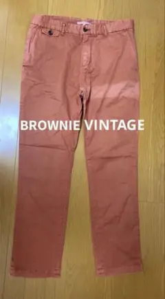 【値下げOK】BROWNIE VINTAGE 赤茶色 チノパン