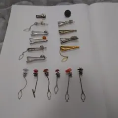 レトロ　タイピンカフスセット　天然石