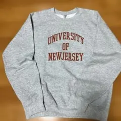 GILDAN スウェット 裏起毛 グレー　ロゴ ギルダン　M