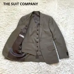 美品 THE SUIT COMPANY ジャケット×ベスト ベージュ 48サイズ