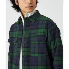 Prentiss プレンティス 別注 ヘビー ネルチェックシャツ ネイビー