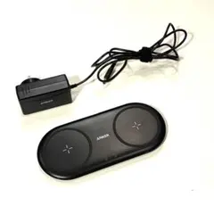 Anker ワイヤレス充電器 2台同時 Qi対応 デュアル ブラック